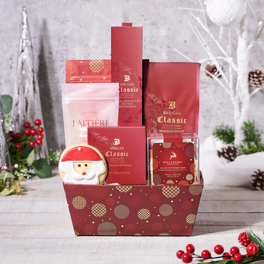 Christmas Chocolate Truffle & Coffee Gift Basket