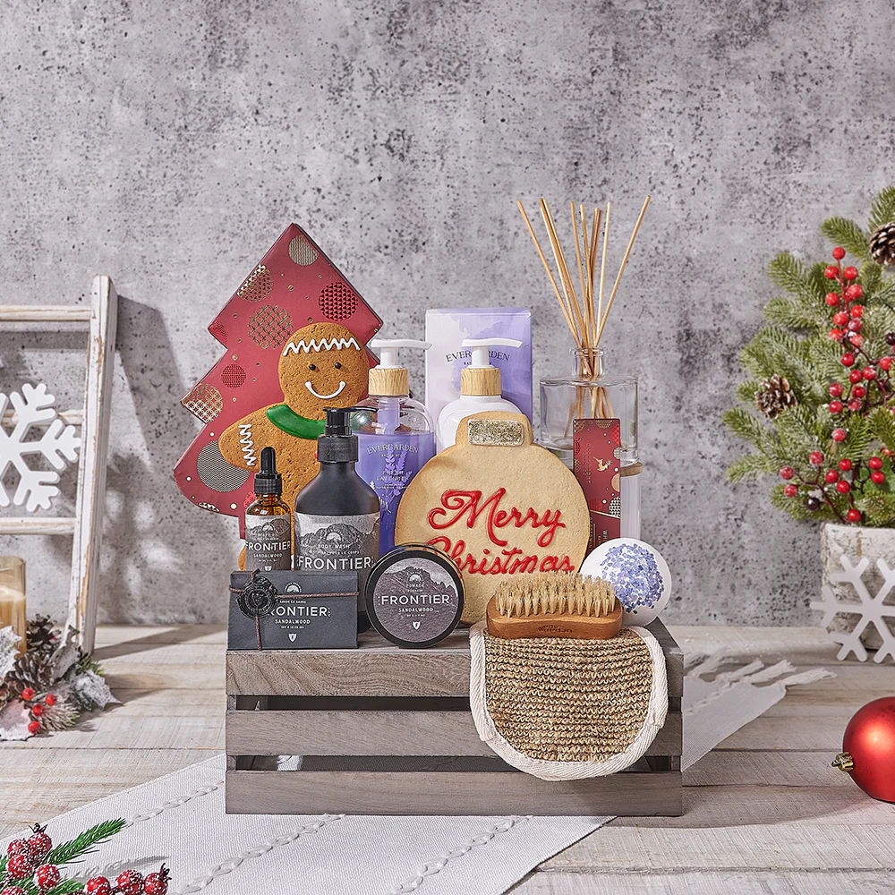 Festive Cookie & Spa Gift Crate
