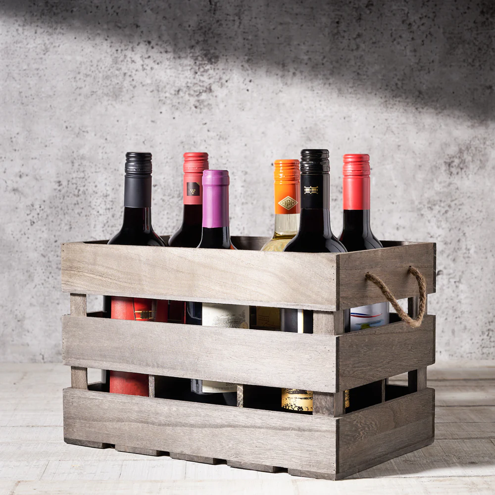 Hazelton’s Six Wine Crate with House Wine