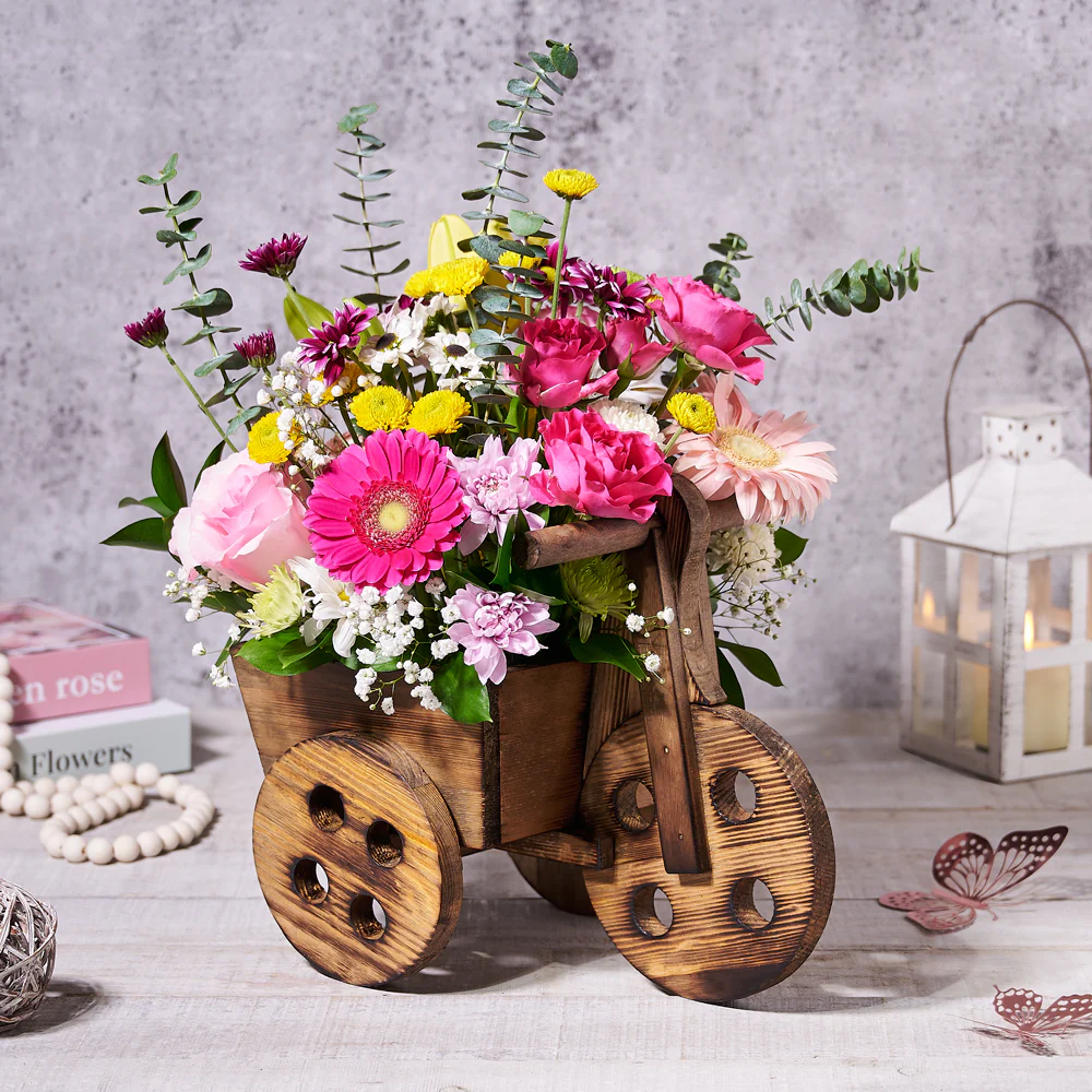 Mother’s Day Bicycle Flower Arrangement