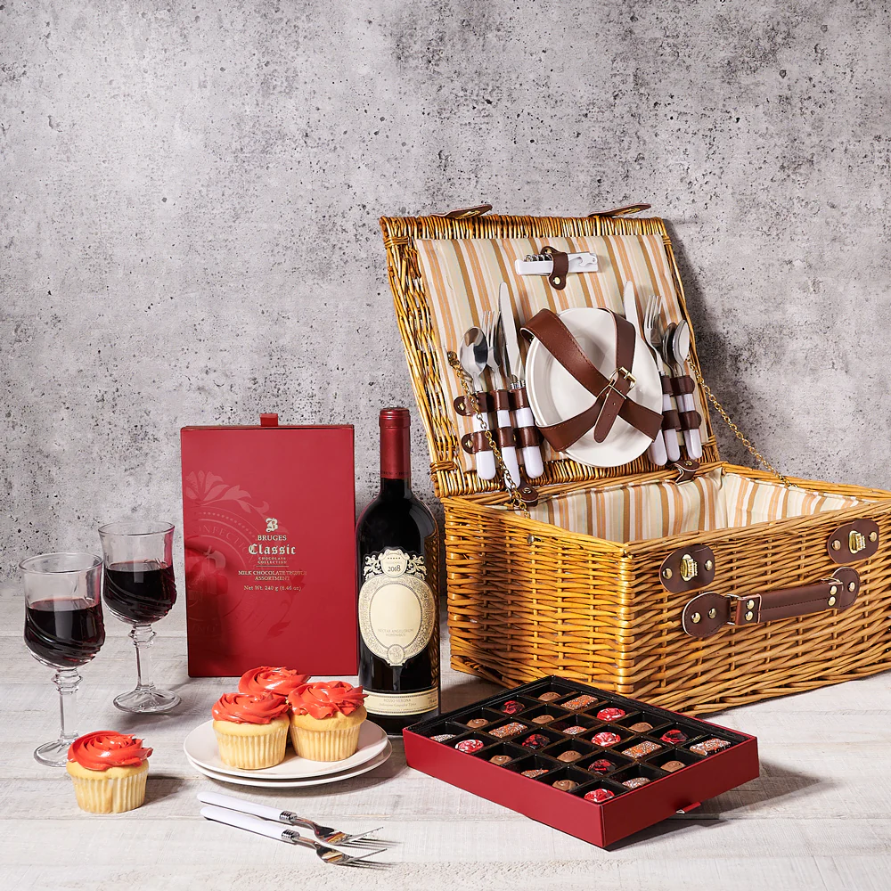 Ready For A Picnic Gift Basket With Wine