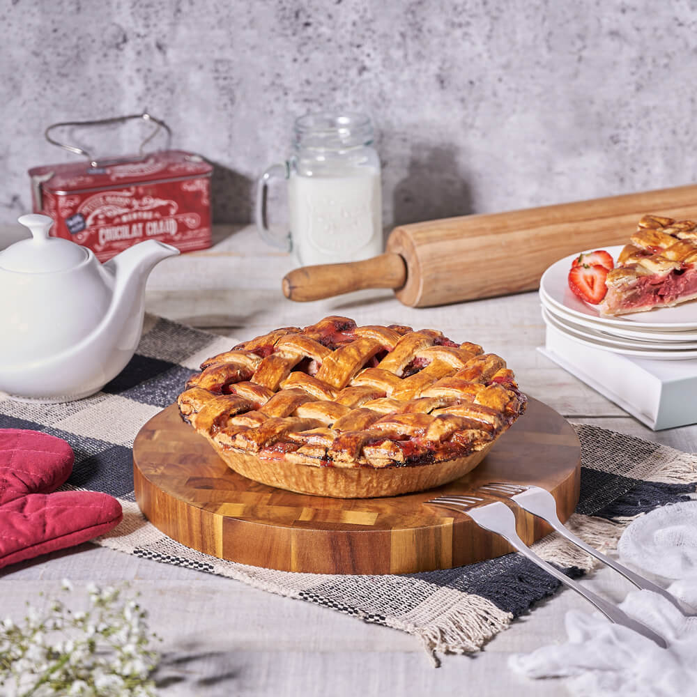 Sweet Strawberry Rhubarb Pie
