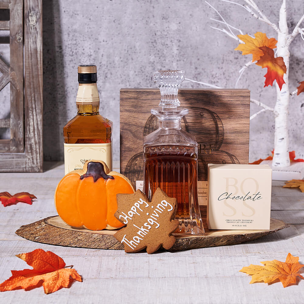 The Generous Thanksgiving Liquor & Snack Gift
