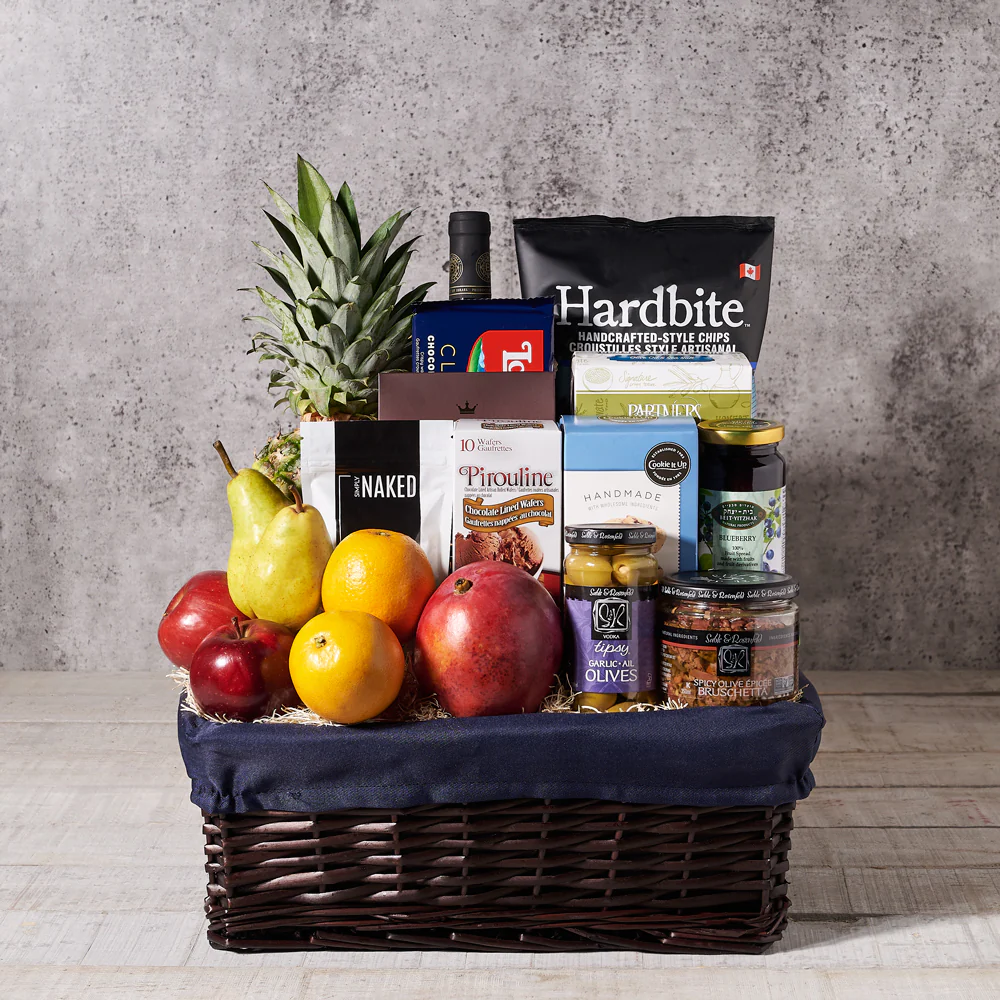The Kosher Wine Fruit Gourmet Celebration Basket