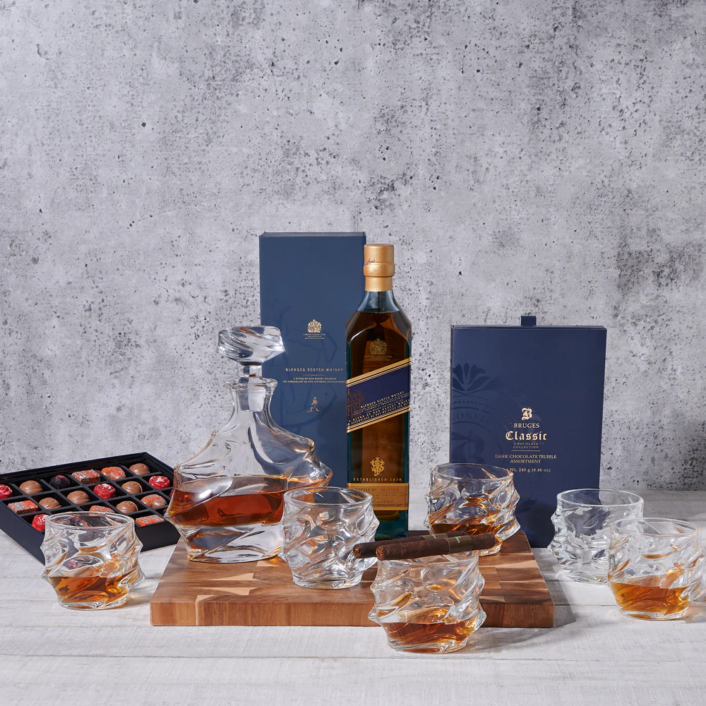 VIP Whiskey Decanter & Truffle Board